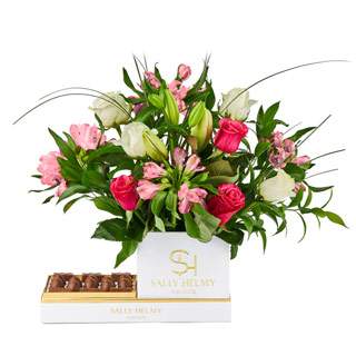 Value flowers with milky chocolate-Sally Helmy - Egypt