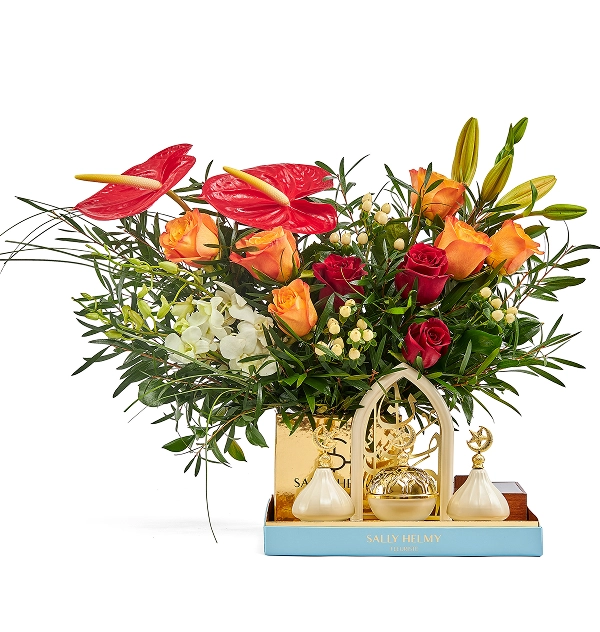 Oud Flower Arrangement – Luxury Gift for Ramadan, Eid & Special Occasions-Sally Helmy - Egypt